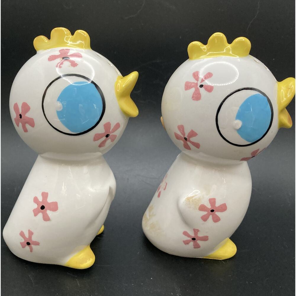 Holt Howard 1959 Bo Peep Chicken Salt & Pepper Shaker Set - Hard to Find Made in